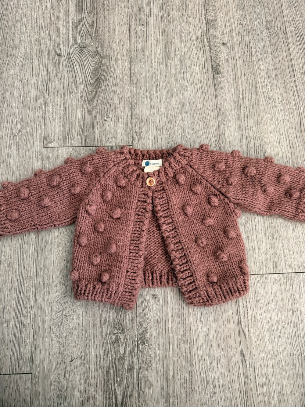 The Blueberry Hill Popcorn Cardigan baby size 12-24 month
